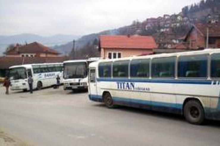 der Busbahnhof Foča