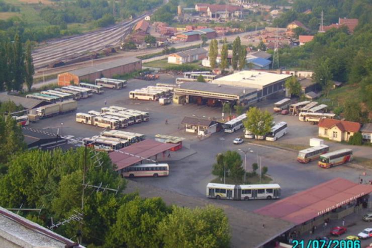 der Busbahnhof Kruševac